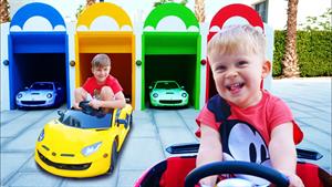 ماجراجویی و رنگ گاراژ ماشین برای بچه ها