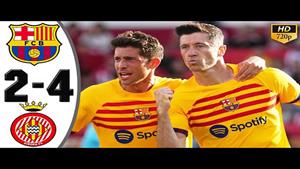 خلاصه بازی بارسلونا و ژیرونا 