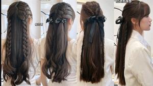 آموزش مدل موی بافتنی بسیار آسان و زیبا به سبک کره ای دخترانه