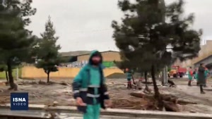 تداوم عملیات امدادرسانی در سیل و آبگرفتگی شهر مشهد