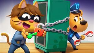 گربه کلید دزد | نکات ایمنی | کارتون برای کودکان 