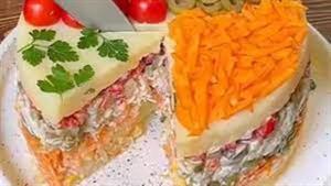 طرز تهیه سالاد لایه ای خوشمزه