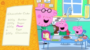 Chocolate cake Peppa pig 