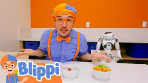 کارتون بلیپی - Blippi با یک ربات ملاقات می کند!