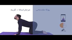 تمرین یوگا در منزل / یوگای صبحگاهی / حرکت گربه / مرجاراسانا 