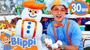 کارتون بلیپی - Blippi بازی مرد برفی همسان را بازی می کند!⛄