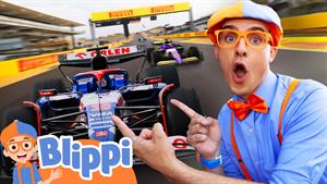 Blippi سوار یک ماشین مسابقه واقعی فرمول 1 می شود! 🏎️