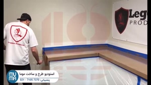 اپوکسی طرح سنگ قهوه‌ای روی کورین: زیبایی و گرما در آشپزخانه