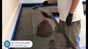 از یه کورین ساده تا یه آشپزخونه مدرن با طرح گرانیت مشکی 