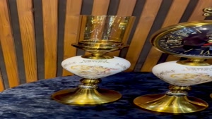 شمعدان جفتی تنه چینی کد: ۱۰۴۰ ساعت رومیزی تنه چینی کد: ۱۰۴۱