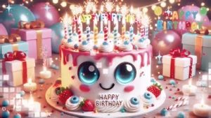 کلیپ تولد دخترم