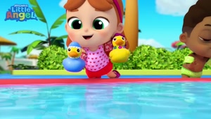 Little Angel - تفریح ​​در دریاچه! آهنگ شنای بیبی جان 