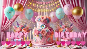 کلیپ لاکچری تولد آبان ماهی دخترونه