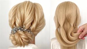 آموزش شینیون موی جمع پایین برای مبتدیان