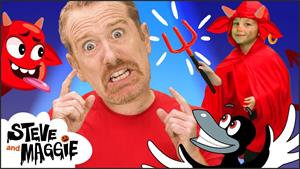 داستان هالووین با ترفند یا خوراکی با استیو و مگی و بچه‌ها