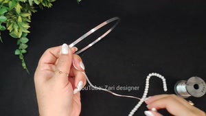 آموزش تاج عروس _ آموزش اکسسوری تل مرواریدی