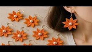 آموزش گوشواره پارچه ای
