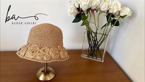 آموزش بافتنی _ بافت کلاه باکت رز
