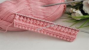 آموزش بافتنی _ بافت مدل گره ای