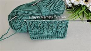 آموزش بافتنی _ بافت مدل دم ماهی