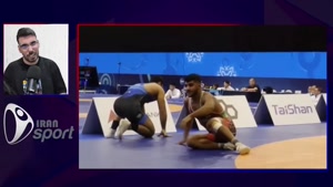 غلامرضا فرخی بولدوزر شیرازی در مسابقات جهانی کشتی 2025