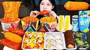 بولداک توکبوکی خانگی، مرغ یانگ نیوم، گیمباپ و دسر موکبانگ