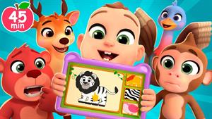 کارتون لالافون - پازل حیوانات تطبیق بده و یاد بگیر