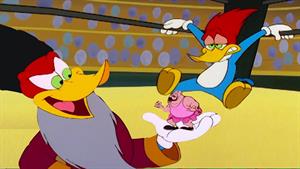 کارتون وودی دارکوبه _ وودی کشتی‌ گیر