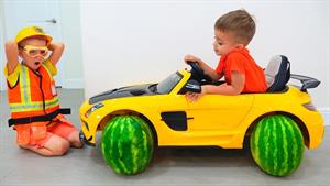 ماجراهای ولاد و نیکی / ولاد چرخ‌های ماشین نیکیتا راعوض میکند