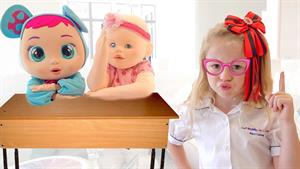 ناستیا و استیسی / ناستیا قوانین رفتاری را آموزش می‌دهد