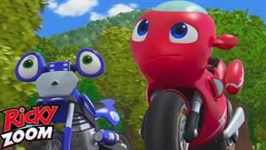 کارتون موتور سواری _ حقه کوچک تروی