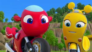 کارتون موتور سواری _  کادو داخل جعبه