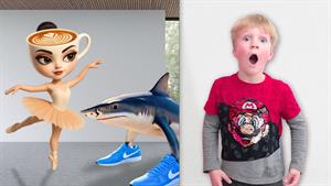 کارتون آملیا و آولینا - کاپوچینای بالرین و فیل توت فرنگی