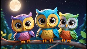 آهنگ جغد - حدس بزن چه کسی اول هو می‌کند _ آهنگ آموزشی 