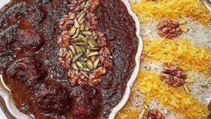 آشپزی ایرونی در طبیعت - طرز تهیه خورشت فسنجان با کته زعفرانی