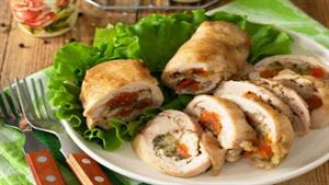 آشپزخونه خودمونی - طرز تهیه رولت مرغ