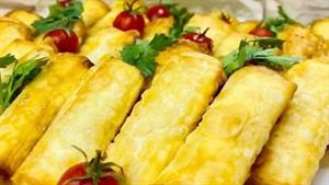 سینی فینگرفودها - طرز تهیه بورک مرغ