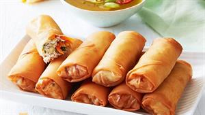 سینی فینگرفودها - طرز تهیه اسپرینگ رول