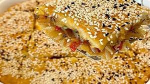 آشپزخونه خودمونی - طرز تهیه بورک با پیازچه تازه
