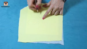 آموزش تکه دوزی روی پیراهن دخترانه  