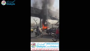 سرقتی که باعث سوختن کامل یک پژو پارس شد