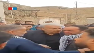 فیلم سوگواری پدر احمد بالدی در مراسم تشییع پیکر پسرش