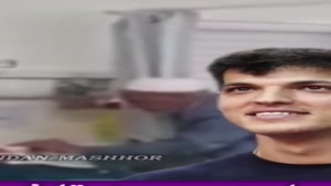 فیلم خداحافظی و گریه پدر صابر کاظمی با پسرش!