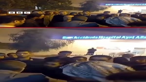 خودسوزی احمد بالدی مقابل شهرداری