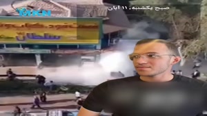 فیلم لحظه خودسوزی احمد بالدی در اهواز