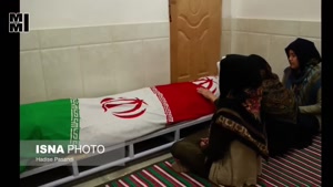 تصاویر دردناک‌ خاکسپاری صابر کاظمی در زادگاهش آق قلا