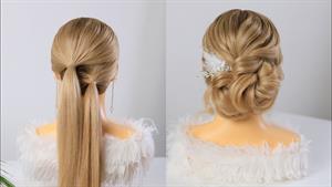 آموزش شینیون موی پایین سر