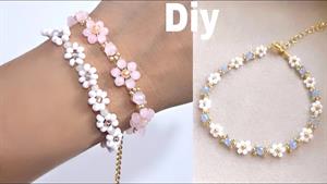 آموزش بافت دستنبد شیک و ساده