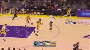 خلاصه بسکتبال لس آنجلس لیکرز - مینه سوتا تیمبرولوز