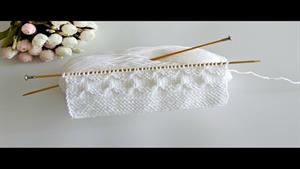 آموزش بافتنی _ بافت دالبر برجسته